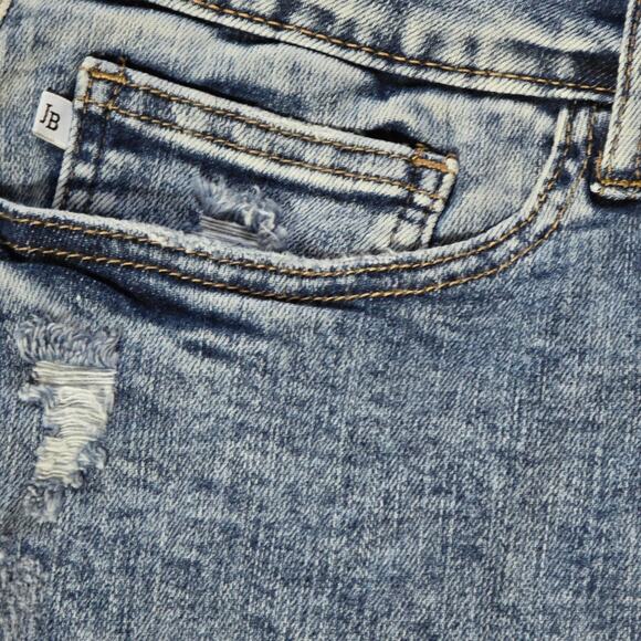 NWT Judy Blue Women's Acid Wash Destroyed Skinny Ankle Raw Hem, Size 18W - Picture 2 of 10